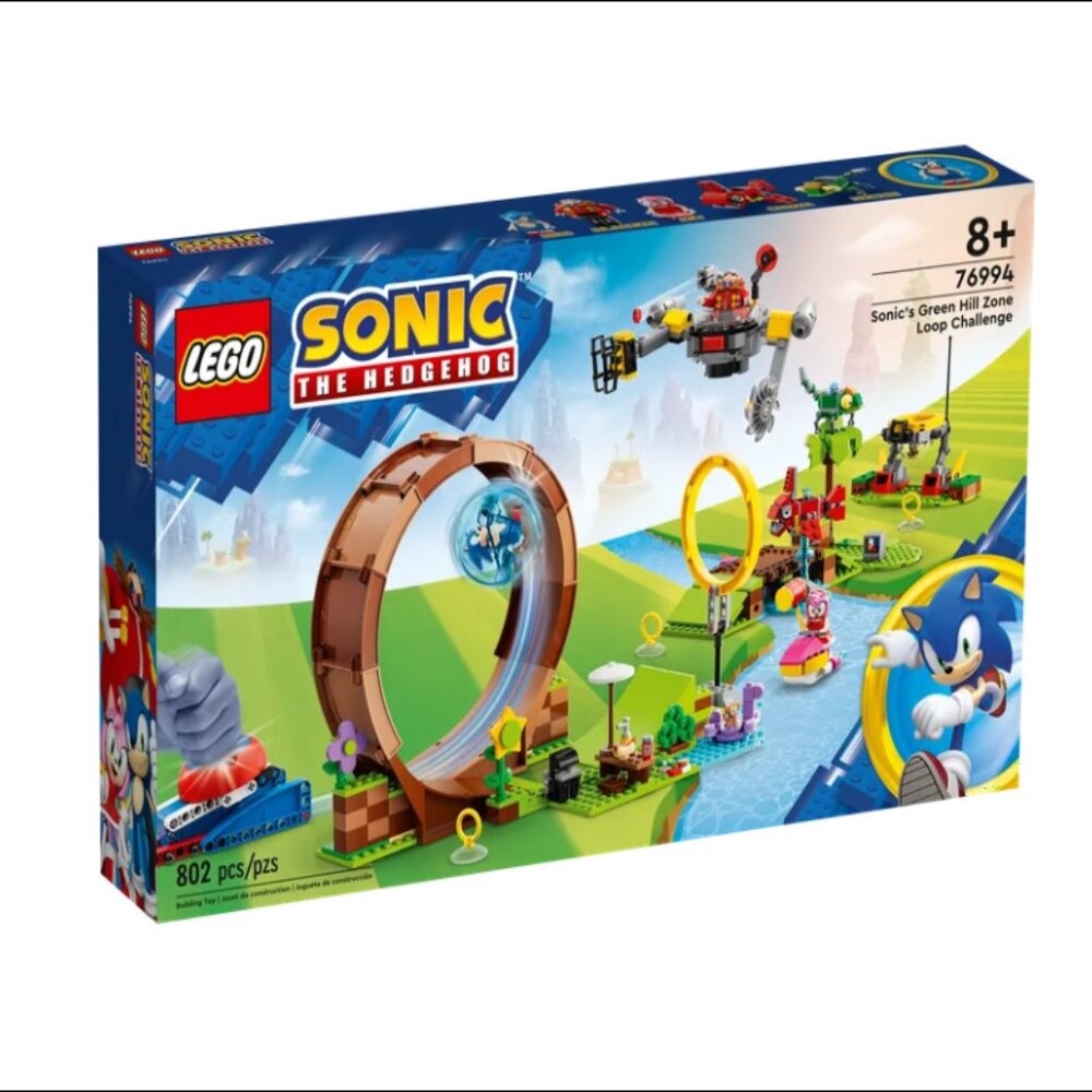 LEGO Sonic the Hedgehog Sonic's Green Hill Zone Loop Challenge Playset # 76994